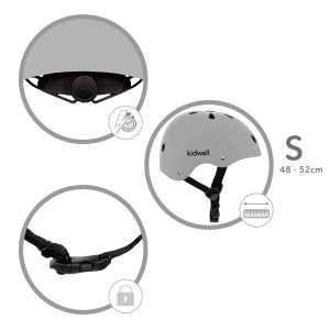KIDWELL ORIX II "S" ZAŠTITNA KACIGA ( 48-52 CM ) - SIVA - Slika 4
