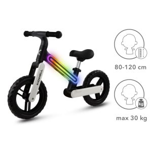 KIDWELL SUNO LED BALANS BICIKL - CRNO BIJELI - Slika 5
