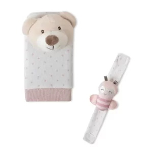 SET ZVEČKI ZA STOPALA I ZAPEŠĆA BEAR - ROZA - Slika 7