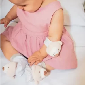 SET ZVEČKI ZA STOPALA I ZAPEŠĆA BEAR - ROZA - Slika 5