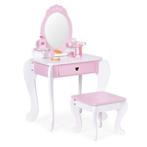 Ecotoys drveni kozmetički stol s ogledalom i dodacima - Slika 2