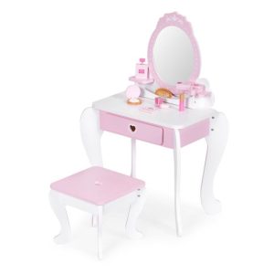 Ecotoys drveni kozmetički stol s ogledalom i dodacima - Slika 3