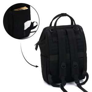 Fillikid torba/ruksak za pelene Barcelona, black - Slika 4