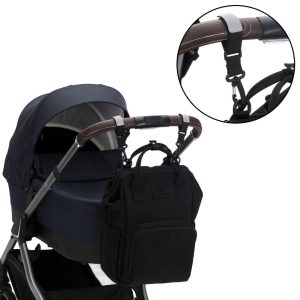 Fillikid torba/ruksak za pelene Barcelona, black - Slika 7