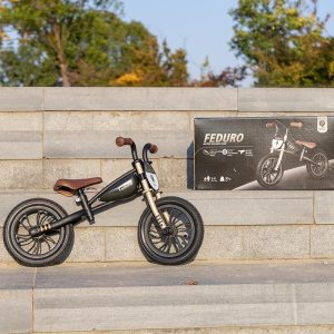 QPLAY FEDURO BALANS BICIKL - CRNO/ZLATNI - Slika 8