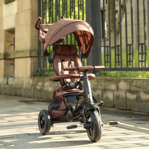 QPLAY RITO DELUXE SKLOPIVI TRICIKL - BROWN - Slika 8