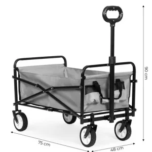 Sklopiva transportna kolica 48x90 Siva - nosivost 100 kg - Slika 9