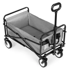 Sklopiva transportna kolica 48x90 Siva - nosivost 100 kg - Slika 3