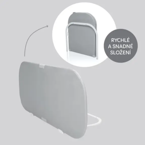 Zopa zaštitina ogradica za krevetić Monna Compact Grey - Slika 2