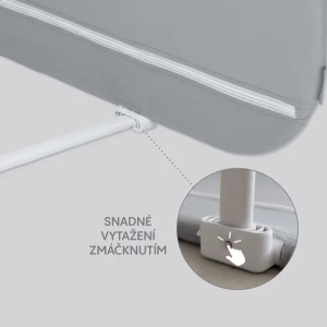 Zopa zaštitina ogradica za krevetić Monna Compact Grey - Slika 3