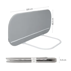 Zopa zaštitina ogradica za krevetić Monna Compact Grey - Slika 4