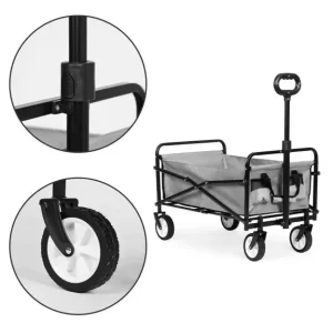 Sklopiva transportna kolica 48x90 Siva - nosivost 100 kg - Slika 8