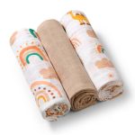 TETRA PELENE MUSLIN BABYONO - DUGA BEŽ