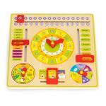 ECOTOYS DRVENA EDUKATIVNA PLOČA KALENDAR