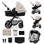 KINDERKRAFT KOLICA MOOV 2 3U1 MINK PRO - MOONLIGHT GREY