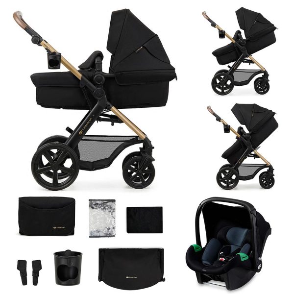 KINDERKRAFT KOLICA MOOV 2 3U1 MINK PRO - PURE BLACK