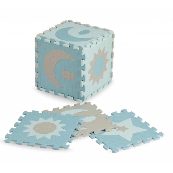 MOMI NEBE - PUZZLE OD PJENE 90x90 CM PLAVE