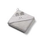 BABYONO RUČNIK BAMBUS 100X100 CM WITH EARS - SIVA