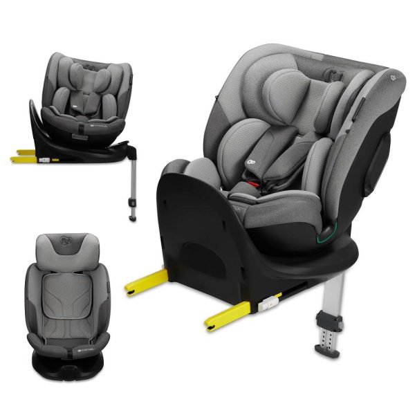 KINDERKRAFT I-FIX I-SIZE AUTOSJEDALICA 0-36 KG ( 40-150 CM ) 360 - SIVA