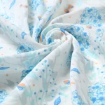 BABYONO TETRA PELENE MUSLIN CVIJEĆE - BOJA BRESKVE - Slika 2