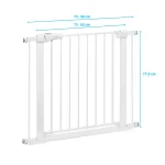 BABYONO ZAŠTITNA OGRADA 72-85 CM + DODACI 2X7 CM - BIJELA - Slika 2