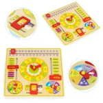 ECOTOYS DRVENA EDUKATIVNA PLOČA KALENDAR - Slika 4