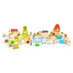 ECOTOYS EDUKATIVNI DRVENI BLOKOVI CITY ZOO OD 120 DIJELOVA - Slika 4
