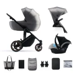 KINDERKRAFT DJEČJA KOLICA 3U1 PRIME 2 - SHADOW GREY - Slika 2