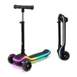 Kinderkraft romobil RAKET LED, Black - Slika 2