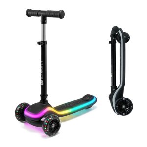 Kinderkraft romobil RAKET LED, Black - Slika 2