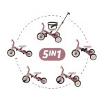 PETITE&MARS Tricikl Turbo 5 u 1, Dusty Rose - Slika 2