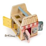 Ecotoys Drvena edukativna kocka Store s bravicama - Slika 3