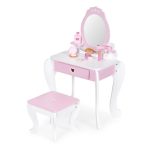 Ecotoys drveni kozmetički stol s ogledalom i dodacima - Slika 3