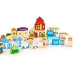 ECOTOYS EDUKATIVNI DRVENI BLOKOVI CITY ZOO OD 120 DIJELOVA - Slika 3