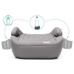 Fillikid Booster/sjedalo za auto Flip deluxe s Isofix i-size podesivim priključkom i držačem za čašu, siva - Slika 3