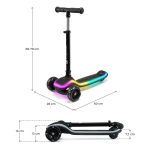 Kinderkraft romobil RAKET LED, Black - Slika 3