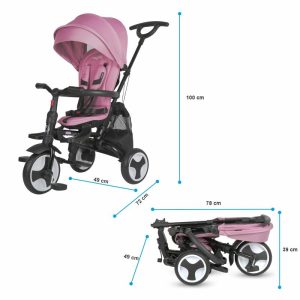 COCCOLLE SKLOPIVI TRICIKL SPECTRA PLUS PREMIUM - ORCHID VIOLET - Slika 4