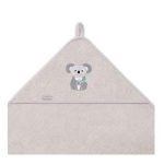 BabyOno Ručnik bambus 100x100 cm, Koala, siva - Slika 4