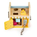 Ecotoys Drvena edukativna kocka Store s bravicama - Slika 4
