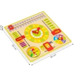 ECOTOYS DRVENA EDUKATIVNA PLOČA KALENDAR - Slika 2