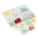 Ecotoys Drvena senzorna ploča s različitim vrstama materijala - Slika 4