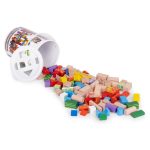 ECOTOYS DRVENE KOCKE U KUTIJI OD 100 DIJELOVA - Slika 4