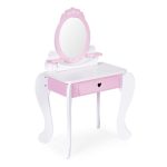 Ecotoys drveni kozmetički stol s ogledalom i dodacima - Slika 4
