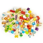 ECOTOYS EDUKATIVNI DRVENI BLOKOVI CITY ZOO OD 120 DIJELOVA - Slika 2
