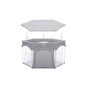 FILLIKID PODLOGA JERSEY ZA VRTIĆ PRAG/ATENA HEXAGON - SAFARI GREY - Slika 4