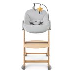 Kinderkraft hranilica Enock wooden + njihaljka Calmee siva - Slika 4