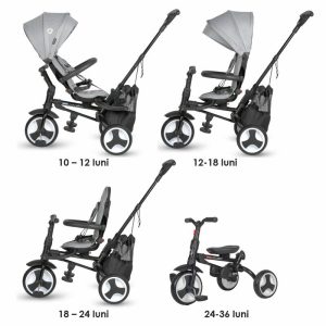 COCCOLLE SKLOPIVI TRICIKL SPECTRA PLUS PREMIUM - NEUTRAL GREY - Slika 6