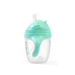 BABYONO NEPROLIJEVAJUĆA ČAŠA SA SLAMKOM - MINT - Slika 5