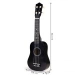 Ecotoys Drvena dječja gitara, Black - Slika 5