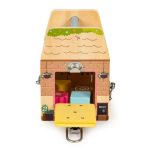 Ecotoys Drvena edukativna kocka Store s bravicama - Slika 5